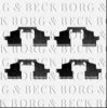 BORG & BECK BBK1331 Accessory Kit, disc brake pads